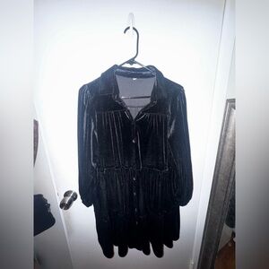 Black Velvet Dress